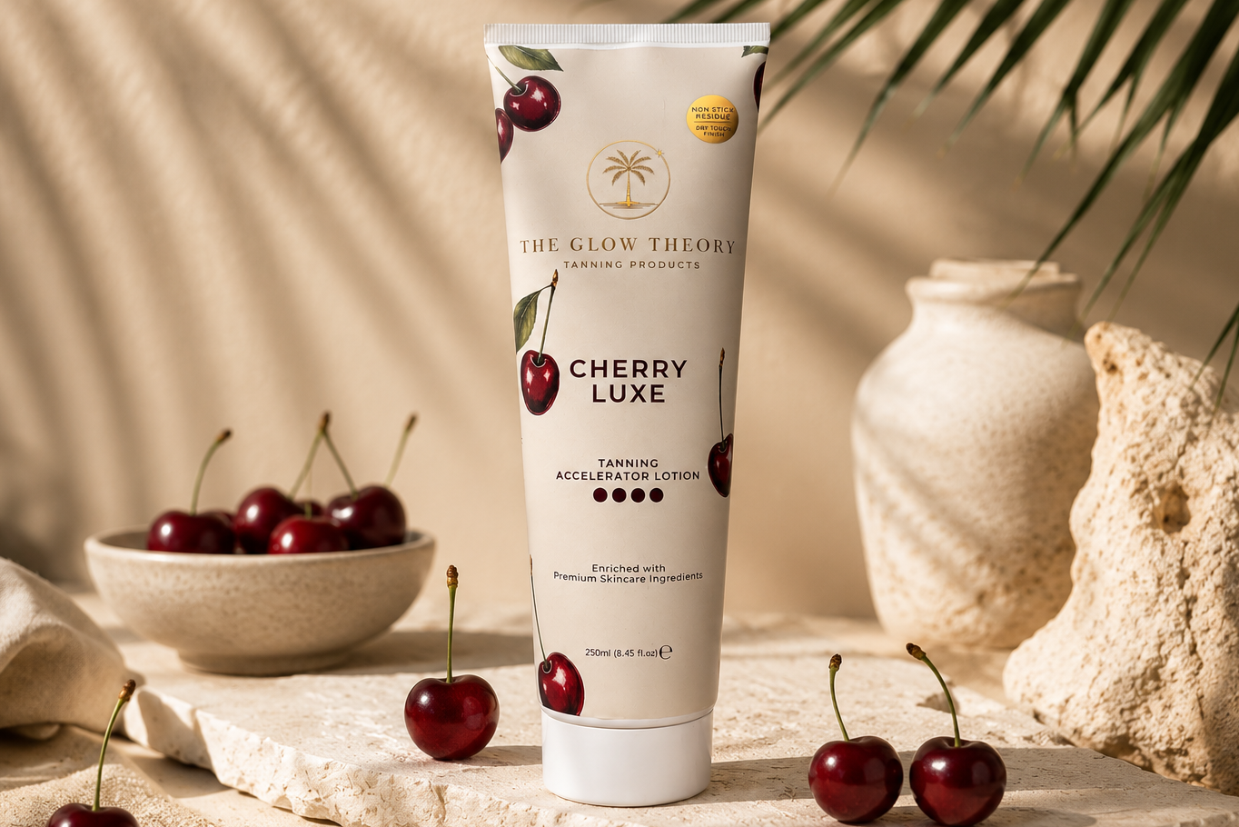 The Glow Theory Cherry Luxe Tanning Accelerator Cream